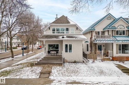 9604 100A Street, Edmonton, AB - Outdoor With Deck Patio Veranda With Facade
