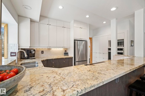 9604 100A Street, Edmonton, AB - Indoor Photo Showing Kitchen With Double Sink With Upgraded Kitchen
