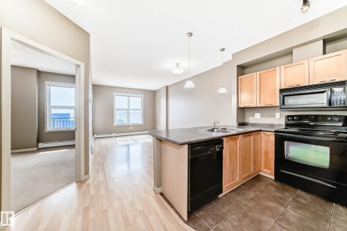 1-304 4245 139 Avenue, Edmonton, AB - Indoor Photo Showing Kitchen With Double Sink