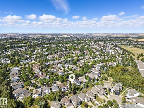 Aerial overview of property's location featuring nearby suburban area - 29 Oakdale Place, St. Albert, AB - Outdoor With View