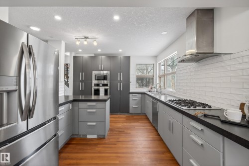 8860 93 Street, Edmonton, AB - Indoor Photo Showing Kitchen With Upgraded Kitchen