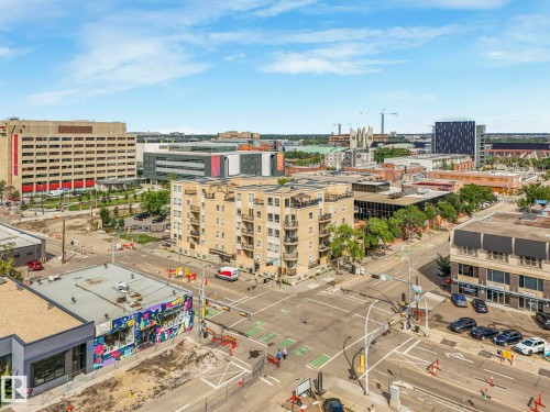 Bird's eye view of industrial structures - 310 10606 102 Avenue, Edmonton, AB - Outdoor With View