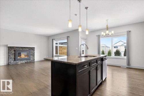 5912 19 Avenue, Edmonton, AB - Indoor With Fireplace