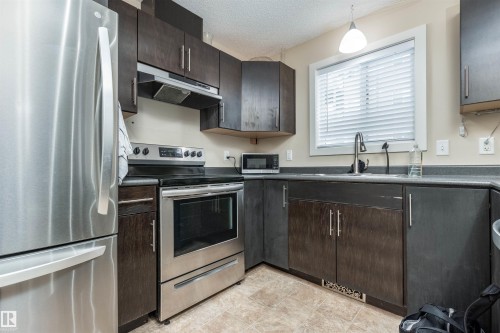 29 12004 22 Avenue Sw, Edmonton, AB - Indoor Photo Showing Kitchen With Stainless Steel Kitchen