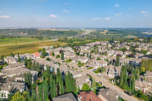 View of property location with a notable bridge and nearby suburban area - 940 Haliburton Road, Edmonton, AB - Outdoor With View