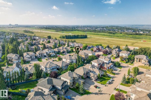 Aerial view of residential area - 940 Haliburton Road, Edmonton, AB - Outdoor With View