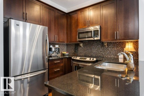 322 2584 Anderson Way, Edmonton, AB - Indoor Photo Showing Kitchen With Upgraded Kitchen