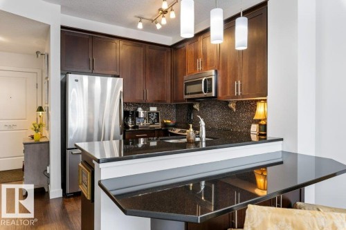 322 2584 Anderson Way, Edmonton, AB - Indoor Photo Showing Kitchen With Upgraded Kitchen