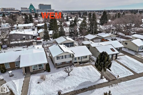 Aerial view showcasing the property within a residential setting - 8733 181A Street Nw, Edmonton, AB - Outdoor