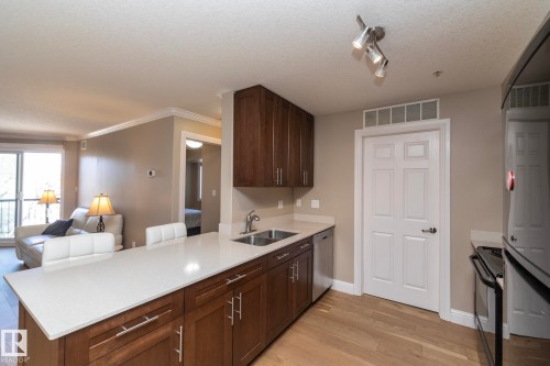 209 13111 140 Avenue, Edmonton, AB - Indoor Photo Showing Kitchen With Double Sink