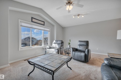 110 Windrose Drive, Leduc, AB - Indoor Photo Showing Living Room