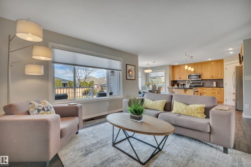 110 Windrose Drive, Leduc, AB - Indoor Photo Showing Living Room