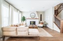 1611 14 Street, Edmonton, AB  - Indoor Photo Showing Living Room With Fireplace 