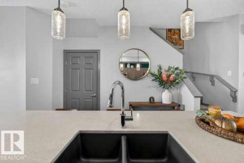 2405 Trumpeter Way, Edmonton, AB - Indoor Photo Showing Kitchen With Double Sink