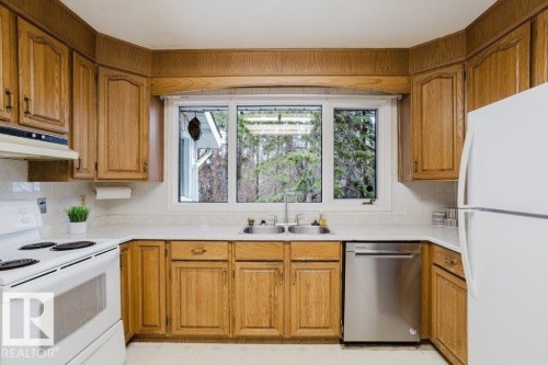 7907 Saskatchewan Drive, Edmonton, AB - Indoor Photo Showing Kitchen With Double Sink