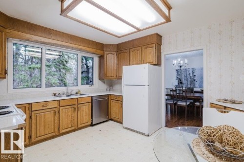 7907 Saskatchewan Drive, Edmonton, AB - Indoor Photo Showing Kitchen With Double Sink