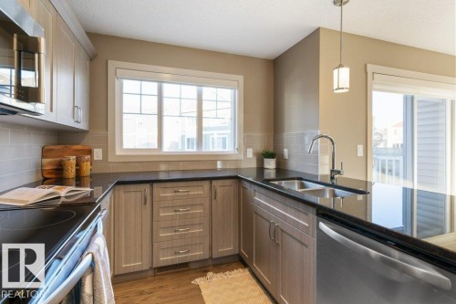 6 1391 Starling Drive, Edmonton, AB - Indoor Photo Showing Kitchen With Double Sink