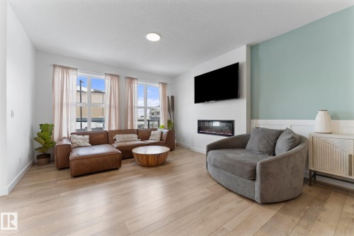 71 Nouveau Drive, St. Albert, AB - Indoor Photo Showing Living Room With Fireplace