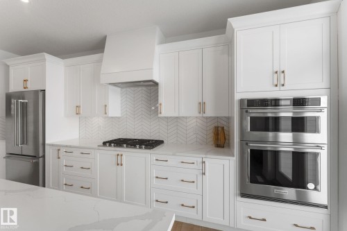71 Nouveau Drive, St. Albert, AB - Indoor Photo Showing Kitchen With Upgraded Kitchen