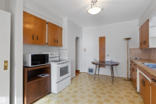 10842 110 Street, Edmonton, AB - Indoor Photo Showing Kitchen With Double Sink