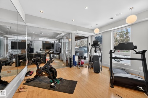 14374 Park Drive, Edmonton, AB - Indoor Photo Showing Gym Room