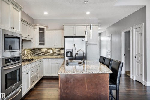 3 61 Lafleur Drive, St. Albert, AB - Indoor Photo Showing Kitchen With Double Sink With Upgraded Kitchen