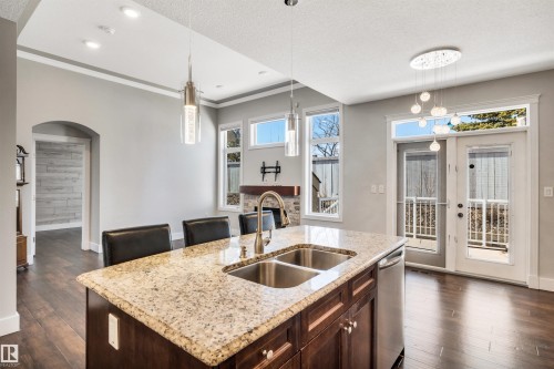 3 61 Lafleur Drive, St. Albert, AB - Indoor Photo Showing Kitchen With Double Sink