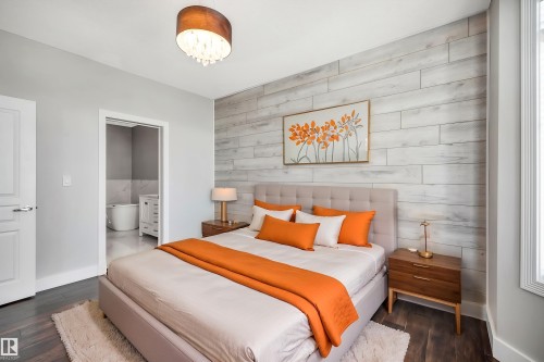 Virtually Staged Photo - 3 61 Lafleur Drive, St. Albert, AB - Indoor Photo Showing Bedroom