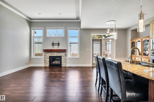3 61 Lafleur Drive, St. Albert, AB - Indoor With Fireplace