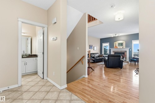 12 577 Butterworth Way, Edmonton, AB - Indoor With Fireplace