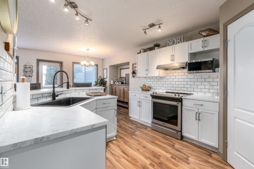 152 Easton Road, Edmonton, AB - Indoor Photo Showing Kitchen With Upgraded Kitchen