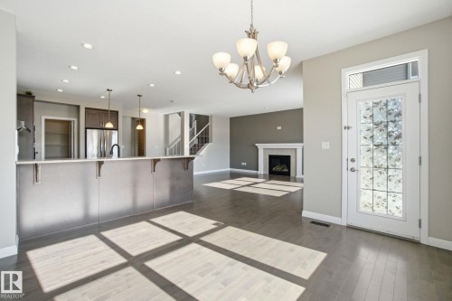 3875 Agar Green, Edmonton, AB - Indoor With Fireplace