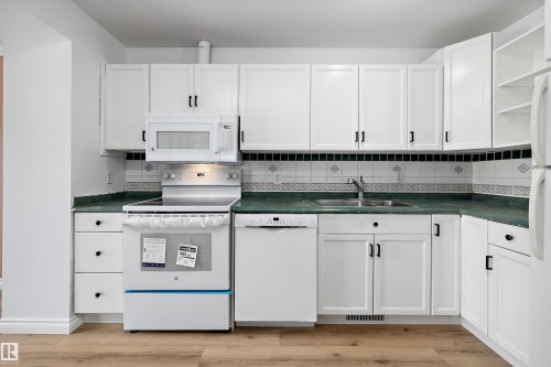 17423 92 Avenue, Edmonton, AB - Indoor Photo Showing Kitchen With Double Sink