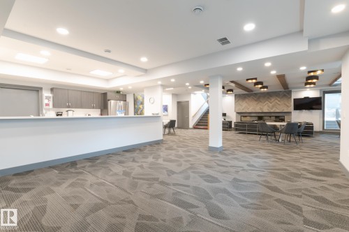Social Area  Fireplace  Pool Table  Dart Boards and Coffee Station  Exercise Room  Banquet Room  Spacious Kitchenette  Flex Space For Meetings, Crafts, Card Tournaments - #207 50 Heatherglen Dr, Spruce Grove, AB - Indoor