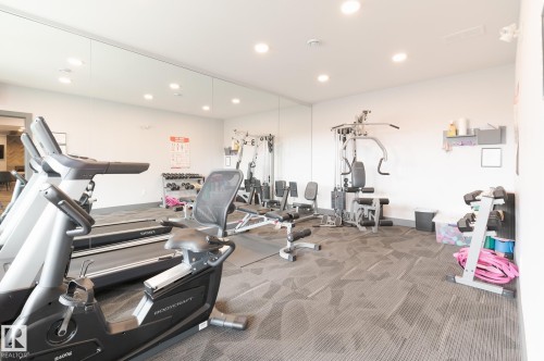 Fitness Room - #207 50 Heatherglen Dr, Spruce Grove, AB - Indoor Photo Showing Gym Room