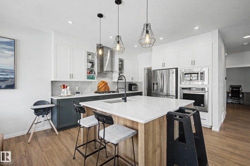 34 Riverhill Crescent, St. Albert, AB - Indoor Photo Showing Kitchen With Upgraded Kitchen