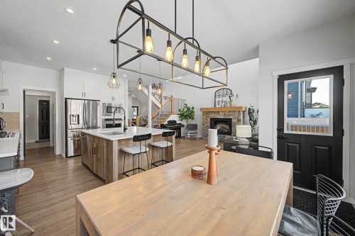 34 Riverhill Crescent, St. Albert, AB - Indoor With Fireplace