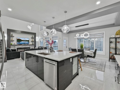 4703 41 Street, Beaumont, AB - Indoor Photo Showing Kitchen With Double Sink With Upgraded Kitchen