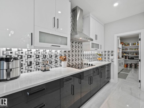 4703 41 Street, Beaumont, AB - Indoor Photo Showing Kitchen With Upgraded Kitchen