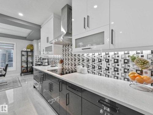 4703 41 Street, Beaumont, AB - Indoor Photo Showing Kitchen With Upgraded Kitchen