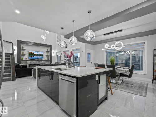 4703 41 Street, Beaumont, AB - Indoor Photo Showing Kitchen With Upgraded Kitchen