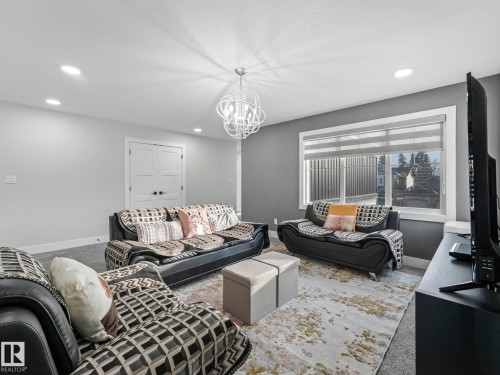 4703 41 Street, Beaumont, AB - Indoor Photo Showing Living Room