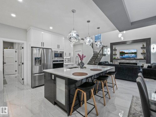 4703 41 Street, Beaumont, AB - Indoor Photo Showing Kitchen With Upgraded Kitchen