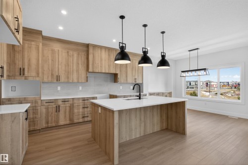 16716 34 Avenue, Edmonton, AB - Indoor Photo Showing Kitchen With Upgraded Kitchen