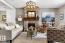 8508 Summerside Grande Boulevard, Edmonton, AB  - Indoor Photo Showing Living Room With Fireplace 