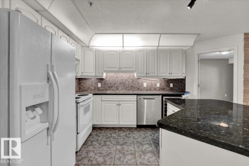 103 9008 99 Avenue, Edmonton, AB - Indoor Photo Showing Kitchen With Upgraded Kitchen