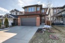 Contemporary exterior featuring brick accents and horizontal siding - 9812 224 Street, Edmonton, AB  - Outdoor With Facade 