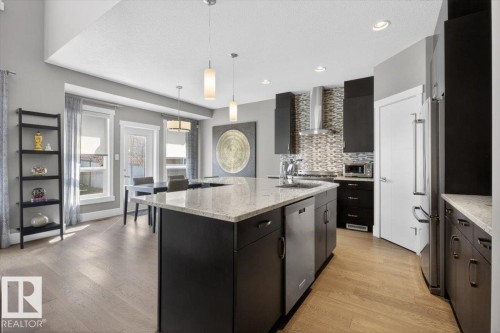 17851 8 Avenue, Edmonton, AB - Indoor Photo Showing Kitchen With Upgraded Kitchen