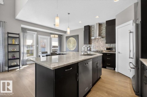 17851 8 Avenue, Edmonton, AB - Indoor Photo Showing Kitchen With Upgraded Kitchen
