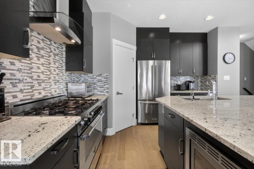 17851 8 Avenue, Edmonton, AB - Indoor Photo Showing Kitchen With Upgraded Kitchen